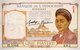 French Indochina Banque de l'Indochina (Bank of Indochina) One Piastre banknote. Image on front shows a Vietnamese woman in traditional ao dai dress and part of the Royal Palace at Hue.